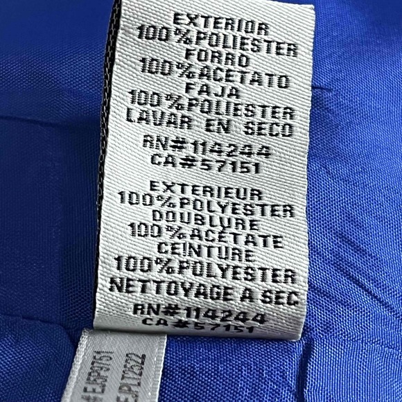 Eliza J Floral Print Sheath Dress Women Size 2P Blue Black Fit Flare Knee Length - Picture 10 of 10